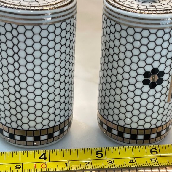 Subway Tile-Style Salt and Pepper Shaker Set -Anthropologie -NEW - Picture 10 of 16